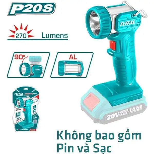 20V Đèn làm việc dùng pin Total TWLI2038