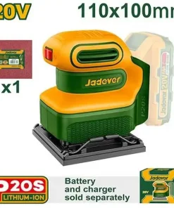 20V Máy chà nhám 110x100mm dùng pin (chỉ thân máy) Jadever JDRAP5010