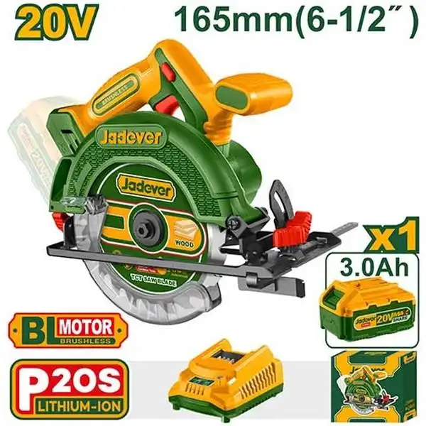 20V Máy cưa đĩa 165mm Jadever JDLWP5521