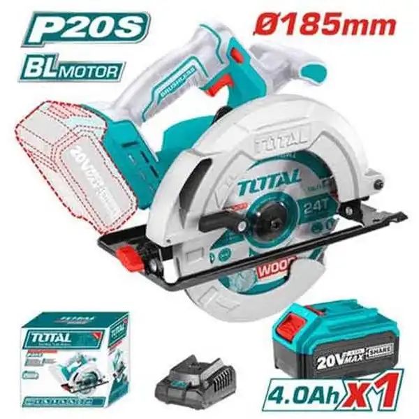 20V Máy cưa đĩa dùng pin 185mm Total TSLI18511