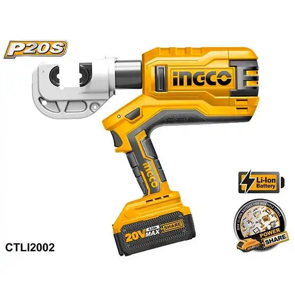 20V Máy ép cos thủy lực dùng pin Ingco CTLI2002