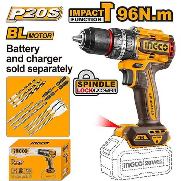 20V Máy khoan búa dùng pin (chỉ thân máy) Ingco CIDLI209681