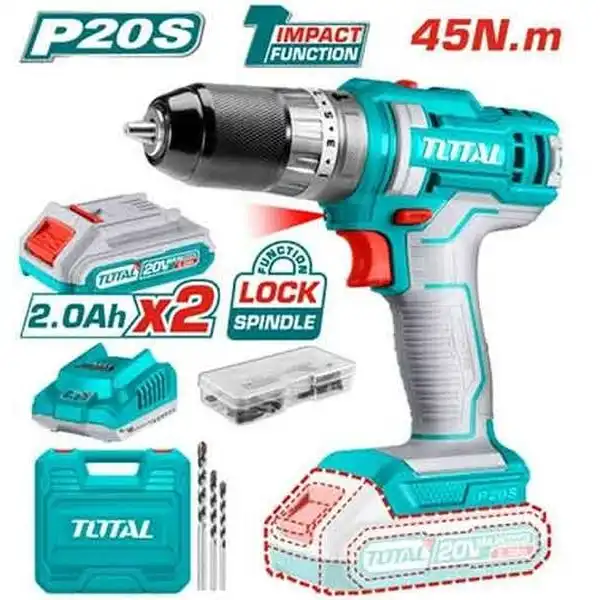 20V Máy khoan búa dùng pin Total TIDLI201452