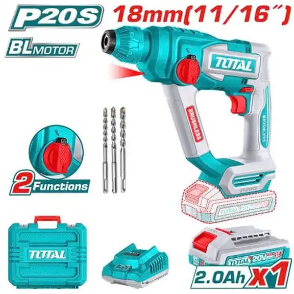 20V Máy khoan búa dùng pin Total TRHLI201881