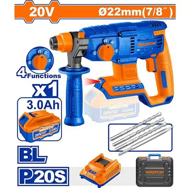 20V Máy khoan búa dùng pin Wadfow WLM1522