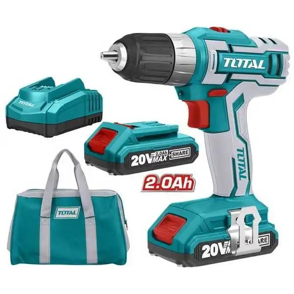 20V Máy khoan vặn vít dùng pin 47 chi tiết Total TDLI2002