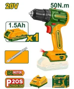 20V Máy khoan vặn vít dùng pin (không chổi than) Jadever JDCDP5521