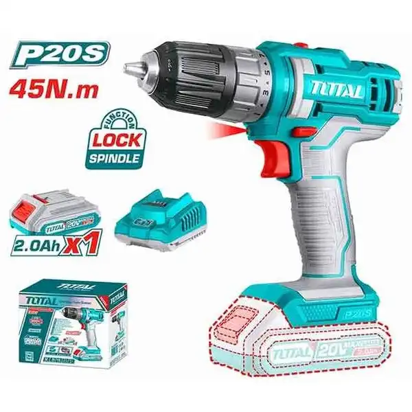 20V Máy khoan vặn vít dùng pin Total TDLI200518