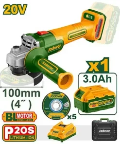 20V Máy mài góc dùng pin 100mm Jadever JDLAP5212