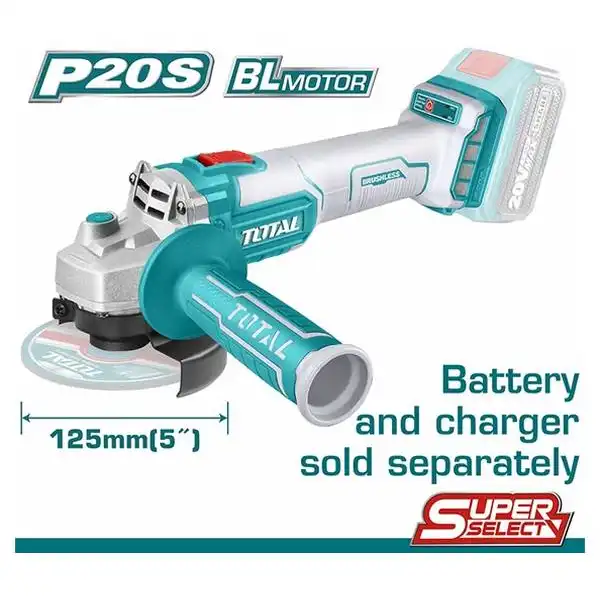 20V Máy mài góc dùng pin 125mm (không chổi than) Total TAGLI201258