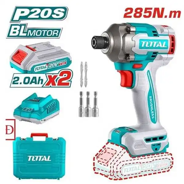 20V Máy siết vít 285Nm dùng pin Total TIRLI2028