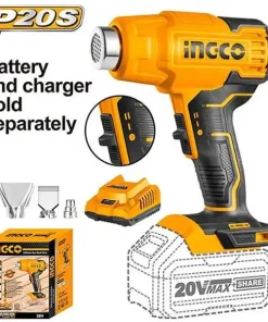 20V Máy thổi hơi nóng dùng pin (chỉ thân máy) Ingco HGLI2002