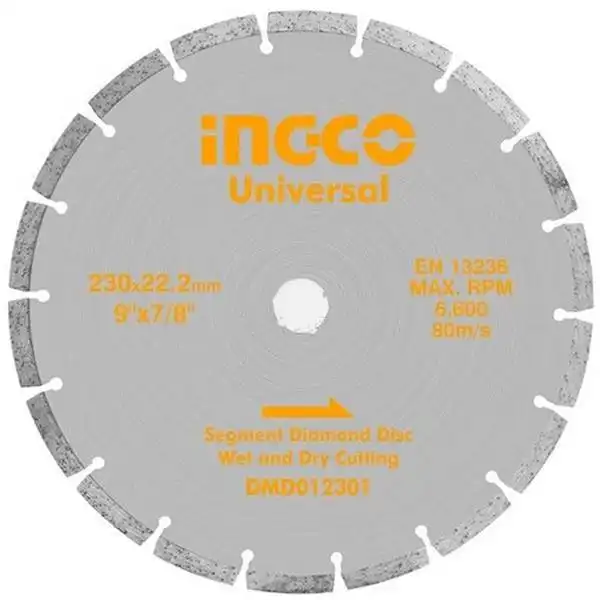 230 (9 inch)x22.2mm Đĩa cắt gạch khô INGCO DMD012301