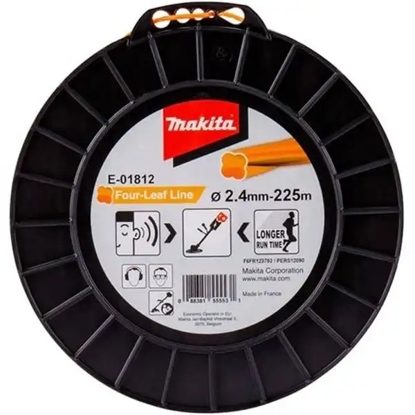 2.4mm x 225m Dây cước cắt cỏ (màu cam) Makita E-01812