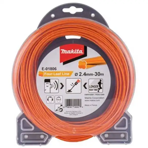 2.4mm x 30m Dây cước cắt cỏ (màu cam) Makita E-01806