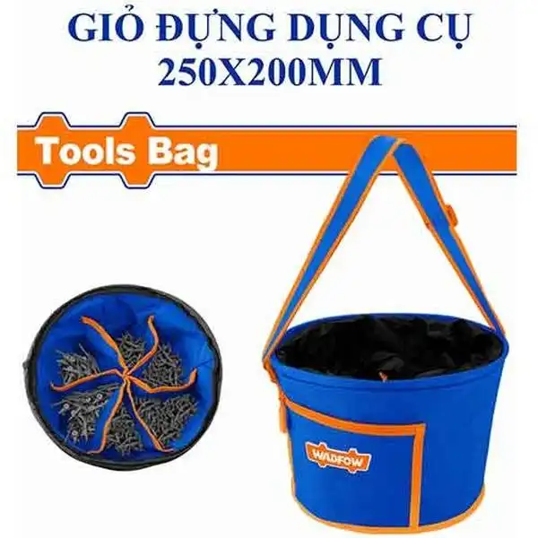 250x200mm Túi đựng đồ nghề dạng tròn Wadfow WTG8101