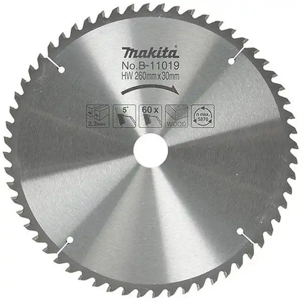260X30X60T Lưỡi cưa hợp kim Makita B-11019
