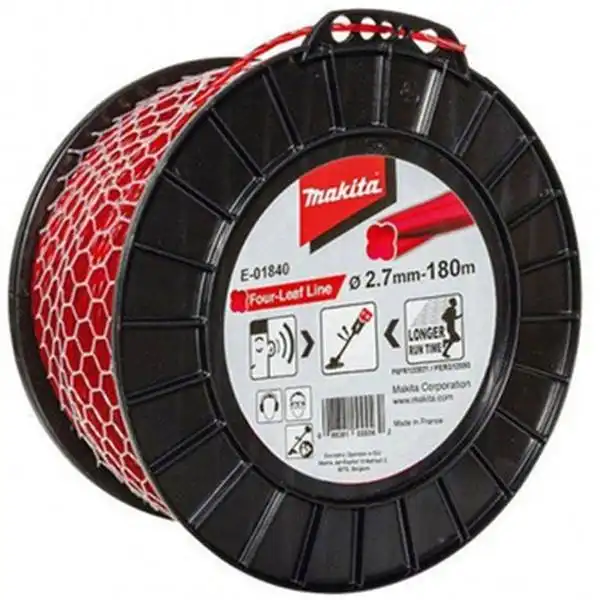 2.7mm x 180m Dây cước cắt cỏ (màu đỏ) Makita E-01840