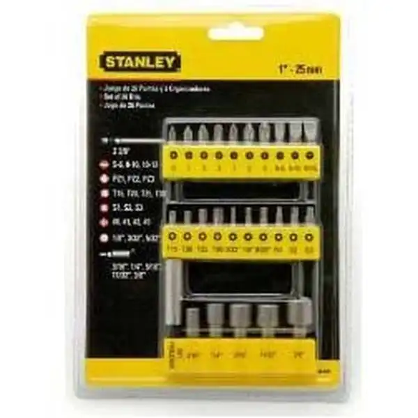 29 chi tiết Bộ đầu vít Stanley 68-071