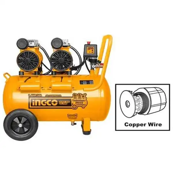 2x600W Máy nén khí không dầu 50L INGCO ACS215506T