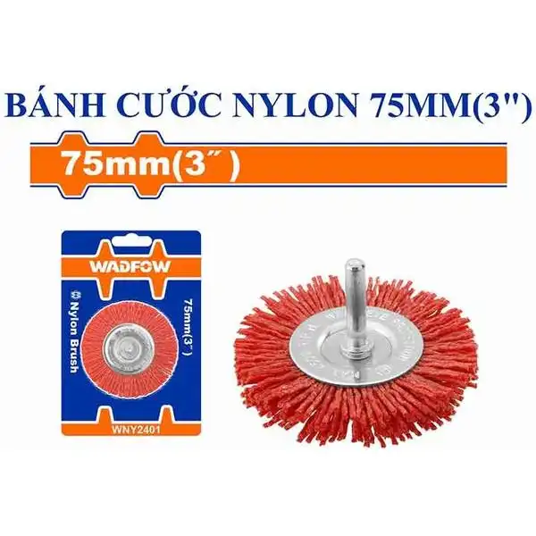 3 inch (75mm) Bánh cước nylon dùng với máy khoan Wadfow WNY2401
