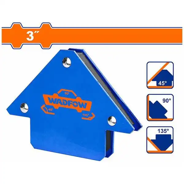 3 inch Ke nam châm hàn góc 25lbs (12kgs) Wadfow WMC1603