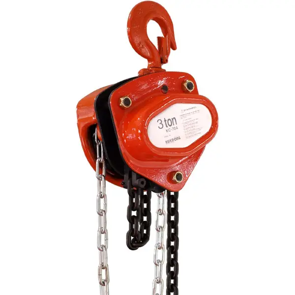 3 tấn Pa lăng xích kéo tay Hàn Quốc 3m Kukdong KC-70A