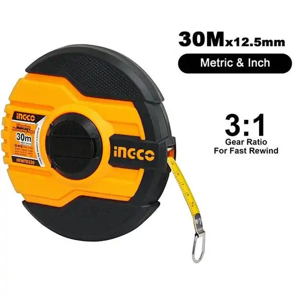30m x 12.5mm Thước dây sợi thủy tinh Ingco HFMT8330