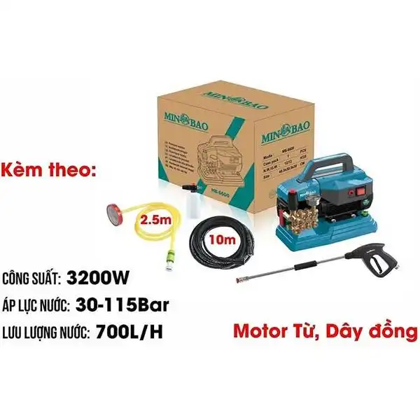 3200W Máy xịt rửa chỉnh áp Minbao MB-6600