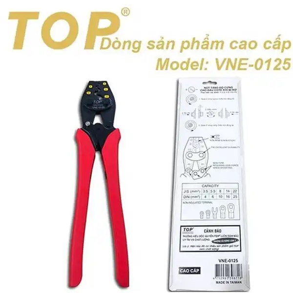 3.5-22mm2 Kìm bấm cosse số 25 TOP 335mm VNE-0125