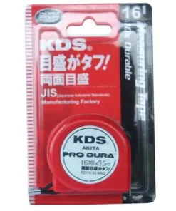 3.5m Thước cuộn thép hệ inch 2 mặt (bản 16mm) KDS PZX16-35YME