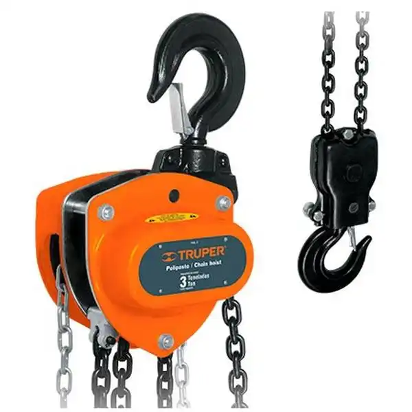3m Pa lăng xích kéo tay 3 tấn Truper 16827 (POL-3)