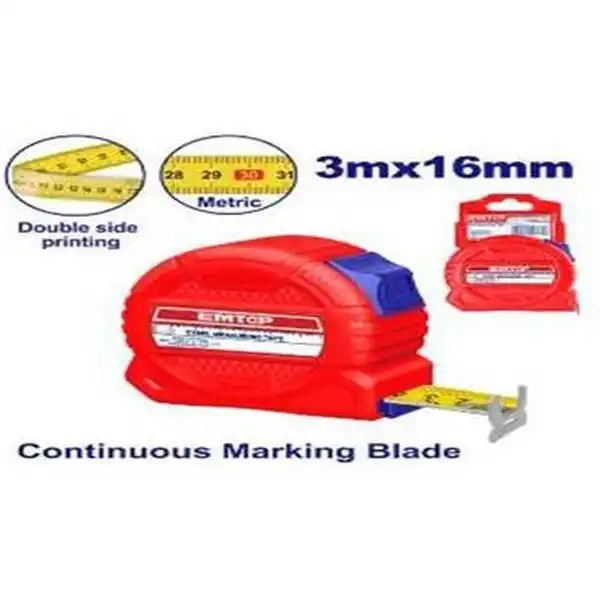 3m Thước cuộn thép (rộng 16mm) Emtop EMTP3316M