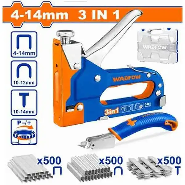 4-14mm Bộ kìm bấm ghim 3 trong 1 và dụng cụ gỡ ghim Wadfow WGU4B06