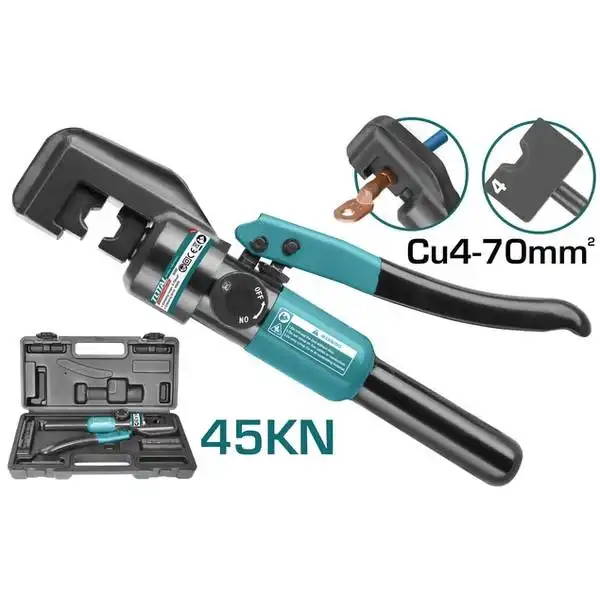4-70mm Kìm ép cos thủy lực Total THCT070