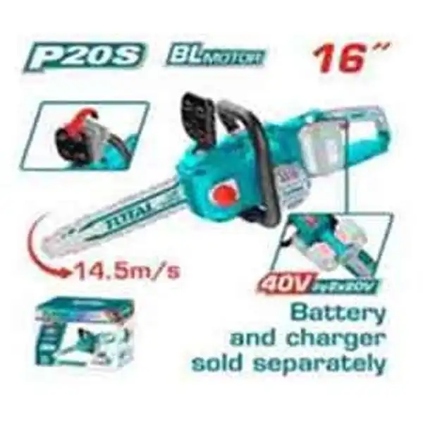 40V Máy cưa xích dùng pin (chỉ thân máy) Total TGSLI40168