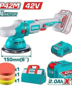 42V Máy đánh bóng lệch tâm 150mm dùng pin P42M Total TAPLI42151