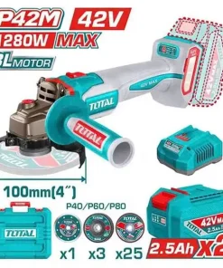 42V Máy mài góc (xài đá 100mm) dùng pin P42M Total TAGLI4128102
