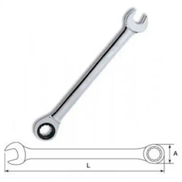 5.5mm Cờ lê vòng miệng tự động Sata 43-220 (43220)