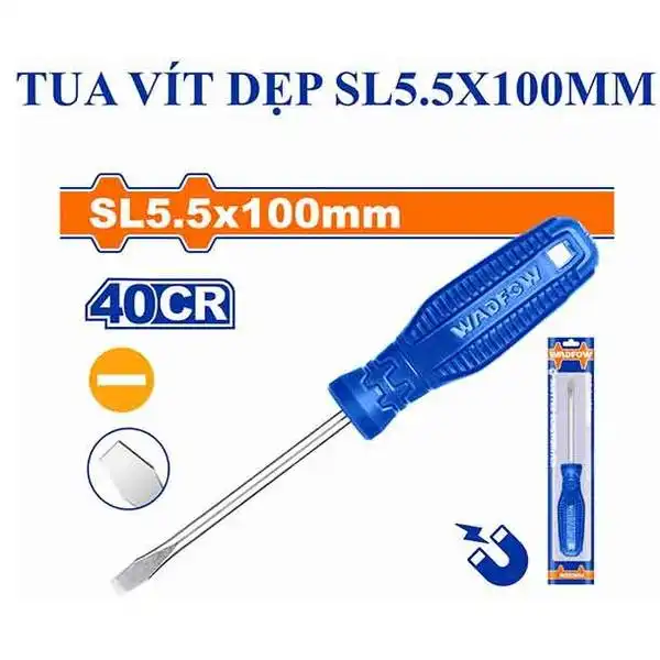 5.5x100mm Tuốc nơ vít dẹp Wadfow WSD3954