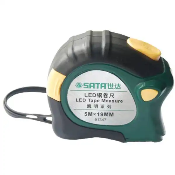 5m Thước cuốn thép có đèn led Sata 91-347 (91347)
