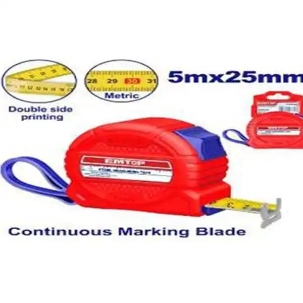 5m Thước cuộn thép (rộng 25mm) Emtop EMTP3825
