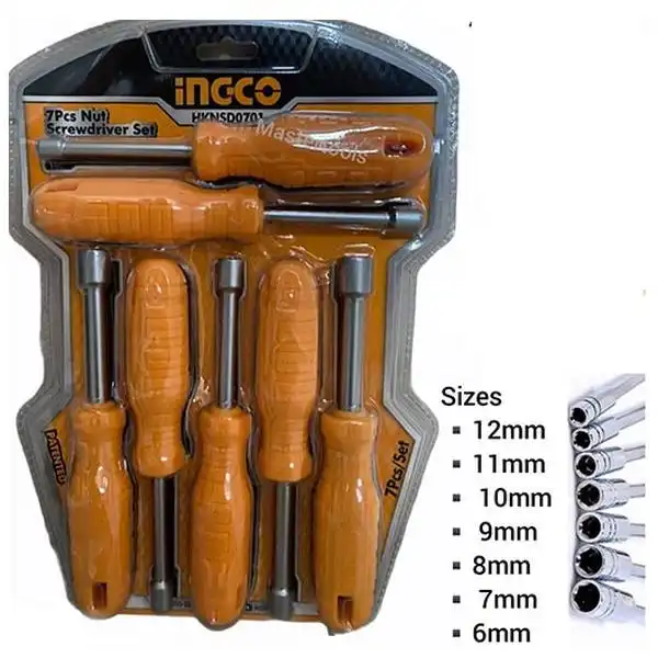 6-12mm Bộ tuốc nơ vít lục giác Ingco HKNSD0701