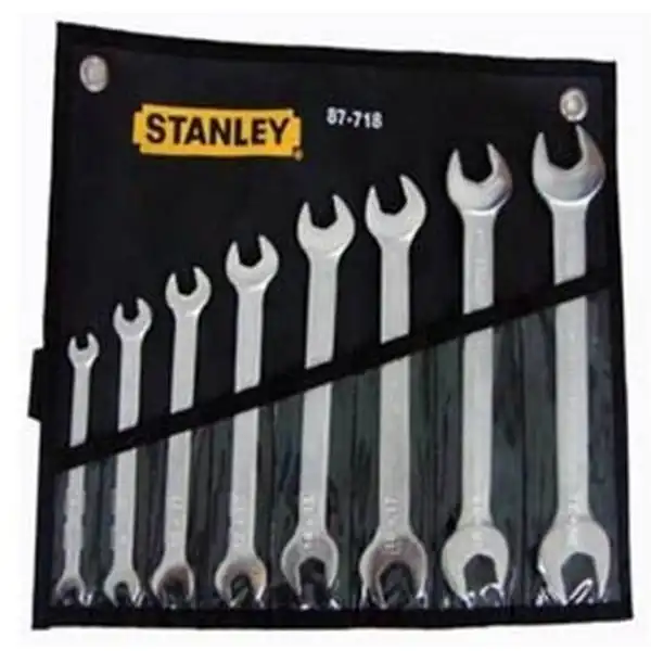 6-22mm Bộ cờ lê 2 đầu miệng 8 chi tiết Stanley 87-718