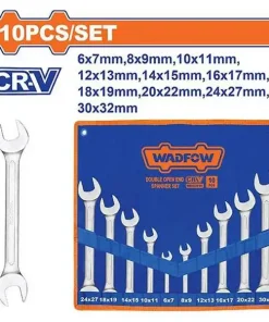 6-32mm Bộ cờ lê 2 đầu miệng 10 chi tiết Wadfow WDS2M10