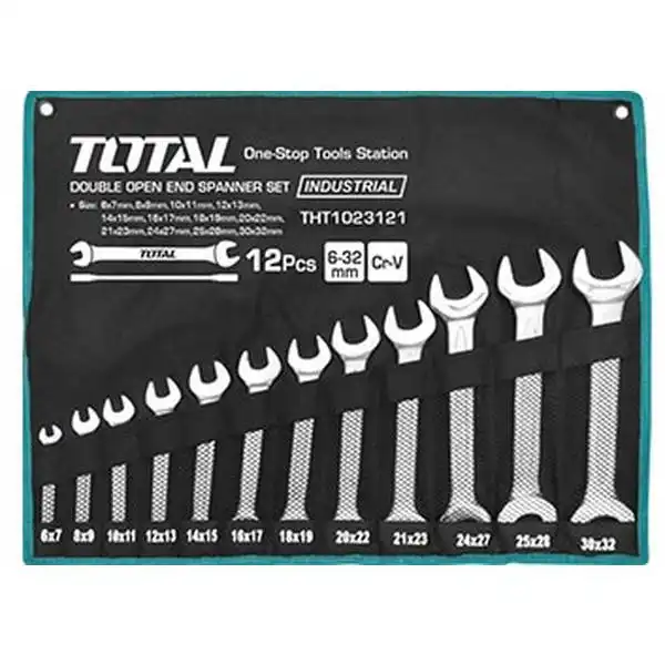 6-32mm Bộ cờ lê hai đầu miệng 12 chi tiết Total THT1023121