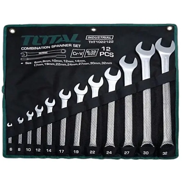 6-32mm BỘ CỜ LÊ VÒNG MIỆNG 12 CHI TIẾT TOTAL THT1022122