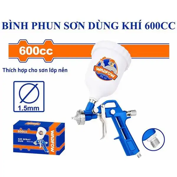 600cc Súng phun sơn khí nén Wadfow WGA1504