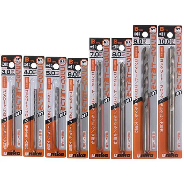 6.5mm Mũi khoan bê tông chuôi trụ Unika BL6.5x200