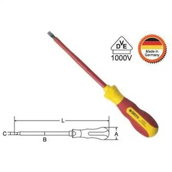 6.5mm Vít dẹp cách điện 1000V Sata 61-315 (61315)